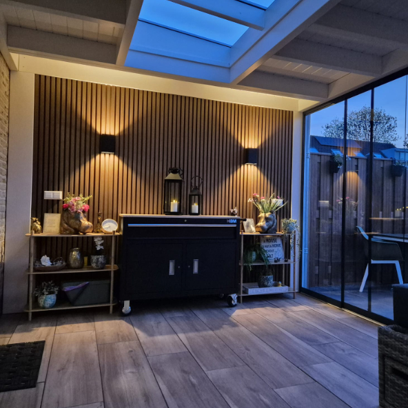 Lampen in overkapping